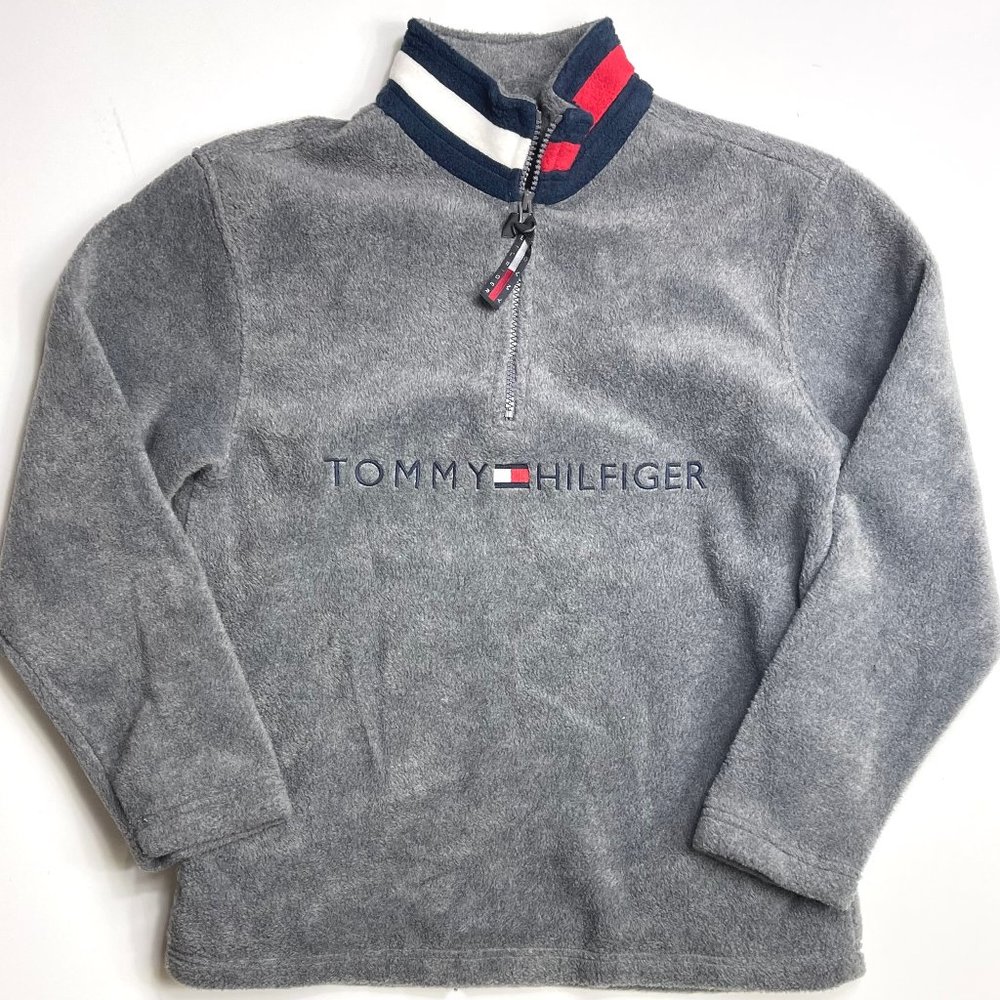 New Tommy Hilfiger Grey Fleece Boys Sz M 8-10